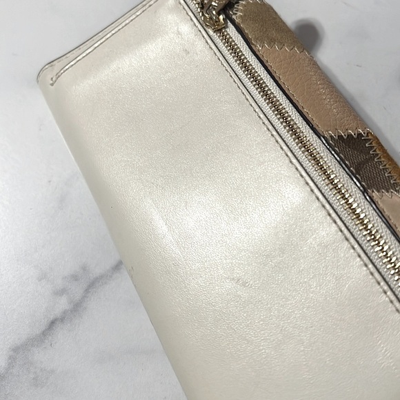 Coach Trifold Leather Wallet with Patchwork, EXCELLENT! Retail $278 - Picture 8 of 12